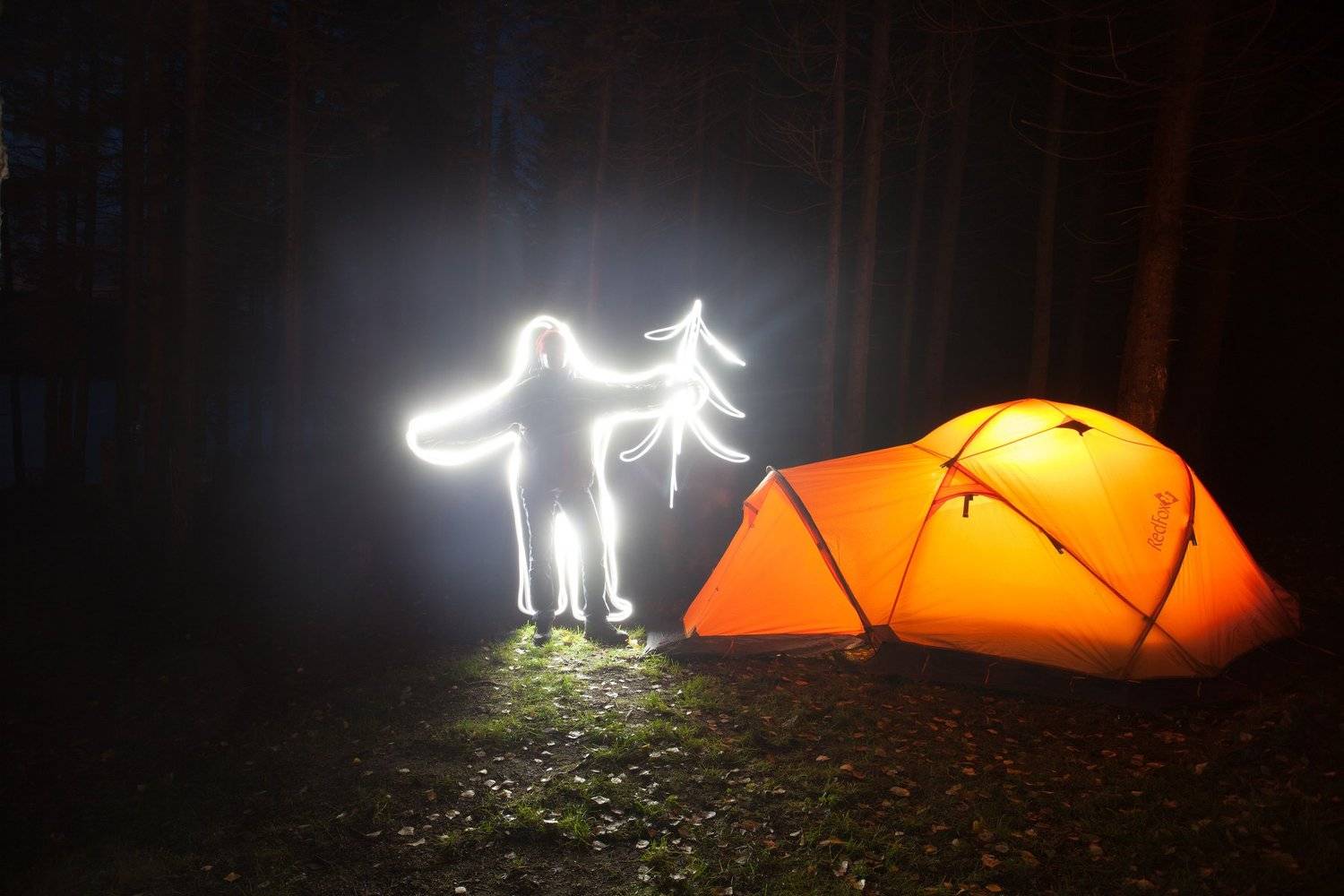 свет, ночь, палатка, фризлайт, Владимир