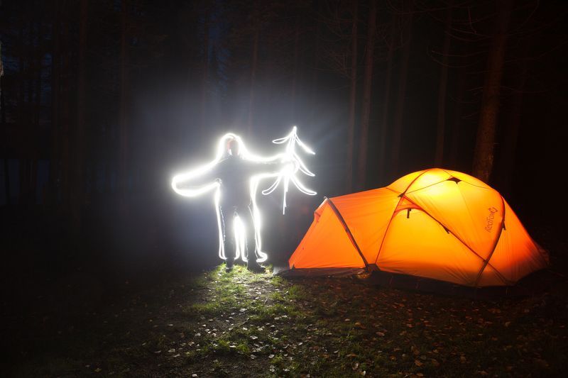 свет, ночь, палатка, фризлайт Походный фризлайт фото превью
