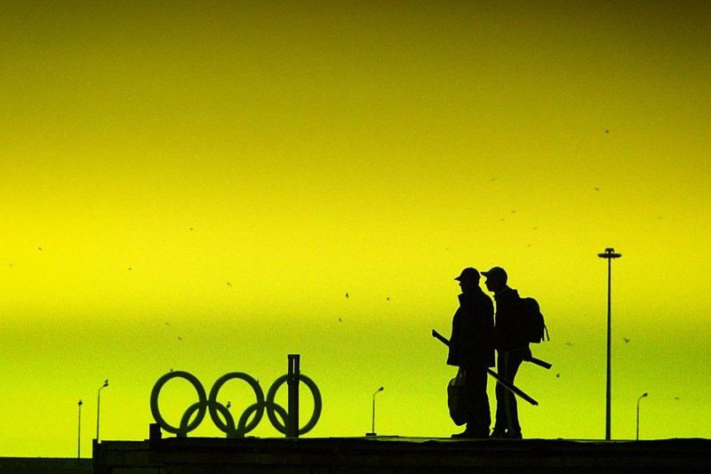 сочи, закат, вечер, сочинская набережная, силуэты, фотограф в сочи даниэлла андреева Апрельский вечер в Сочи фото превью