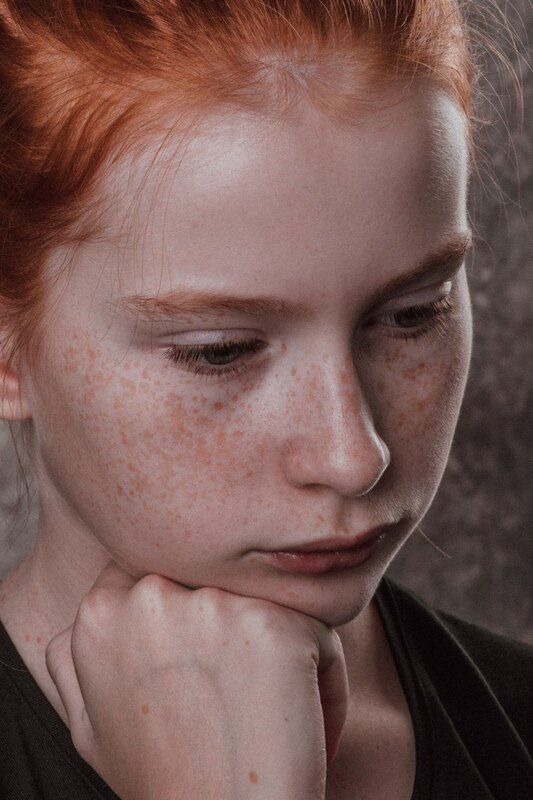 Рыжая, девочка, портрет, крупно Даша фото превью
