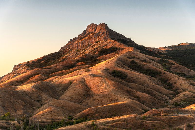 Крым, Рассвет, Пейзаж Кара-Даг на рассвете фото превью