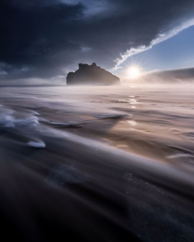 байкал, сибирь, россия, закат, природа, пейзаж, лед, зима, остров, baikal, siberia, russia, sunset, nature, landscape, ice, winter, island Сарма фото превью