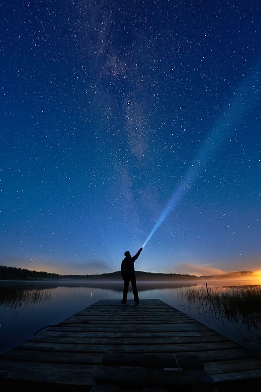 Ладога, ночь, звёзды, Млечный путь Сигнал фото превью
