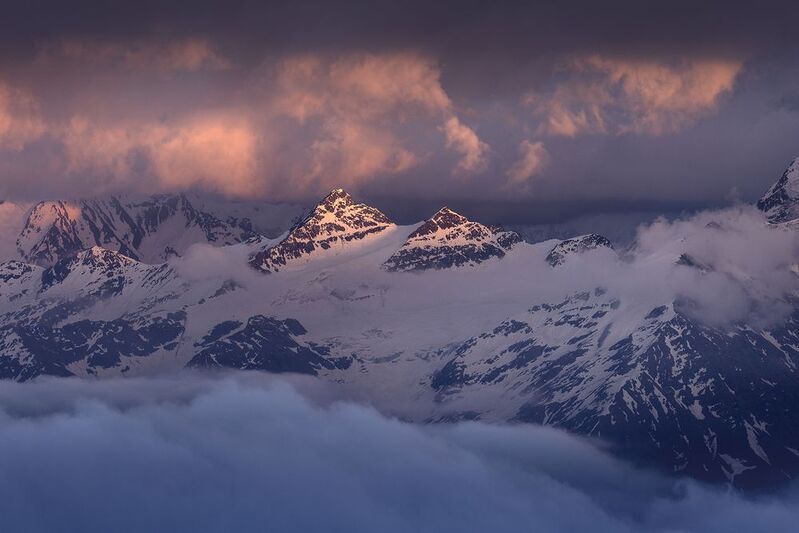 кавказ, приэльбрусье, горы, пейзаж, кбр Дыхание света фото превью