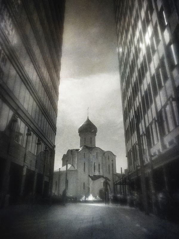 чб, город, архитектура, храм, эклектика Эклектика. фото превью