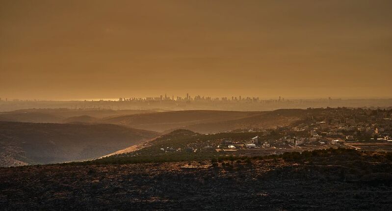 View of Tel Aviv from Samaria-Shomron фото превью