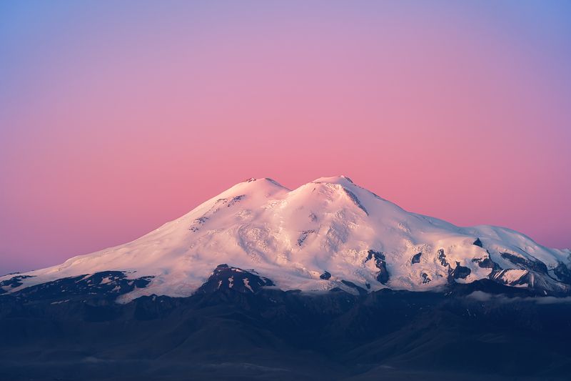 плато бермамыт, эльбрус, рассвет, приэльбрусье, Эльбрус фото превью