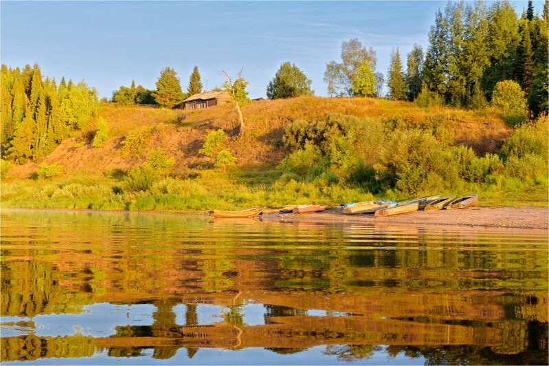Деревенская пристань фото превью