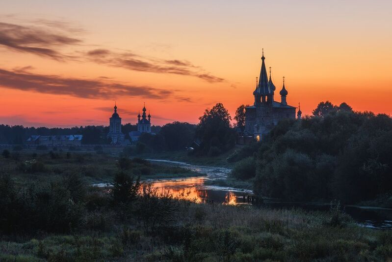 дунилово, рассвет Раннее утро в Дунилово фото превью