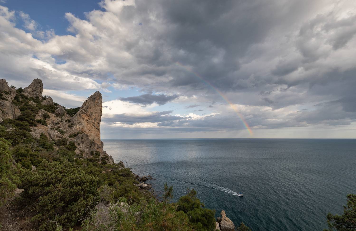 крым, море, черное, радуга, Татьяна Феденкова