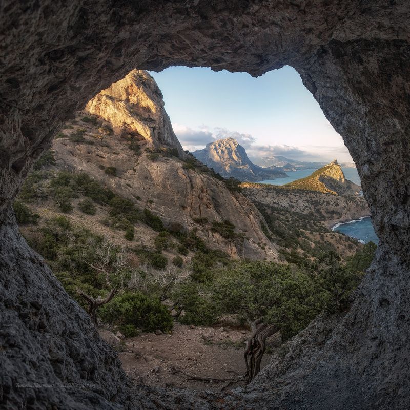 крым, новый свет, судак, пейзаж, горы, море, landscape, crimea, крымский пейзаж, sanset Уходящий свет фото превью