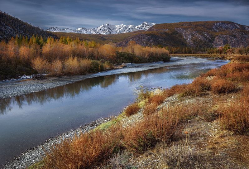 алтай, осень, горы, река, чуя, северо_чуйский, хребет Осень пришла фото превью