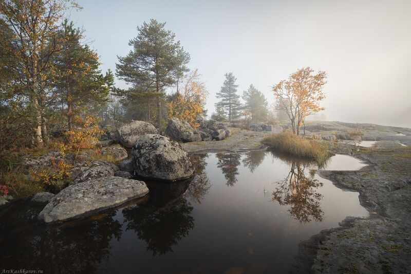 ладожские острова, карелия, ладога, шхеры, скалы, сортавала, бухта, бараньи лбы Туманы Ладожских островов фото превью