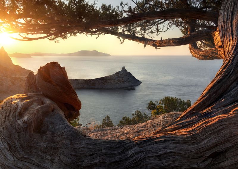 Крым, рассвет, природа Рассвет в Новом Свете фото превью