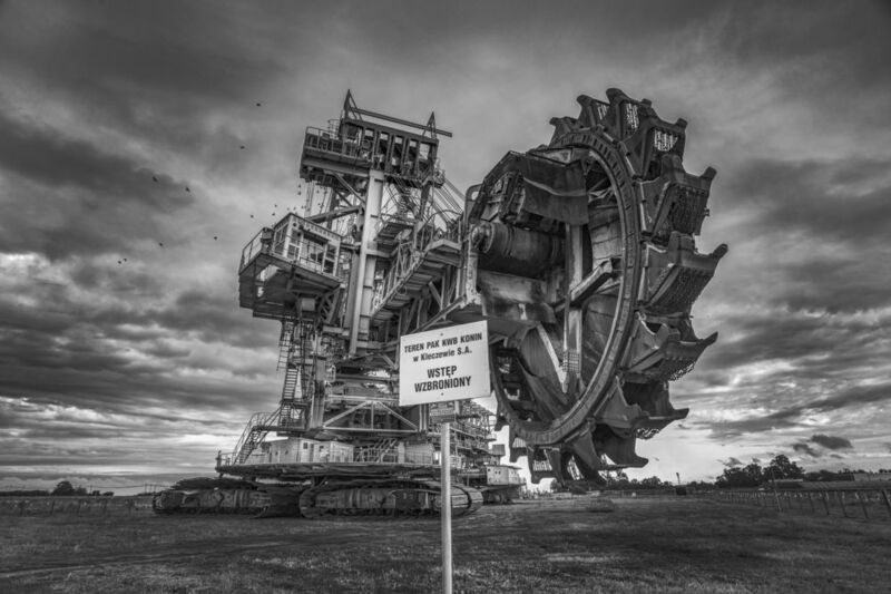 Industry, Coal, CoalMine, Equipment, Machinery, Mining, Konin, Poland, Industrial Excavator фото превью
