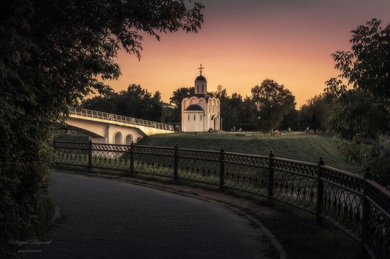 городской пейзаж, архитектура, соборы, церкви, Церковь Михаила Тверского, Тверь Церковь Михаила Тверского в городе Тверь. фото превью