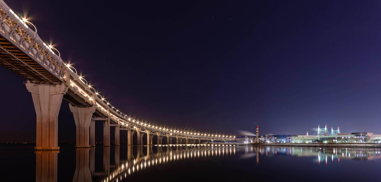 санкт-петербург, спб, питер, петербург, мост, ночь, город, небо, залив, огни, ночной город, зсд, bridge, lights, night, city, sky, bay, night city, канонерский остров, канонерка, Alexey S