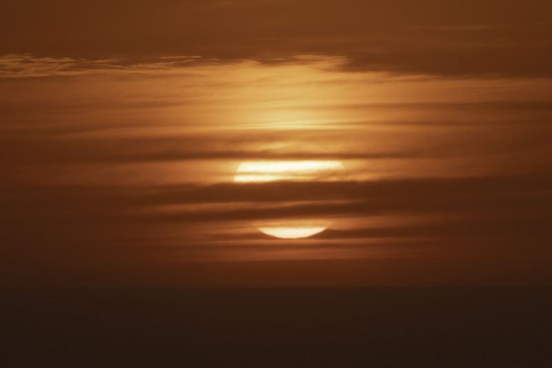 Россия, Крым, Севастополь, мыс Фиолент, закат, солнце Его Величество на закате фото превью