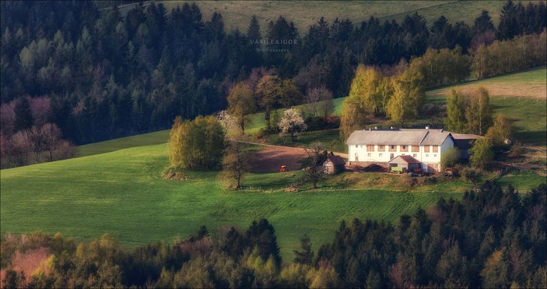 австрия,свет,spring,штирия,фазенда,landscape,панорама,весна,rural Штиль в Штирии фото превью