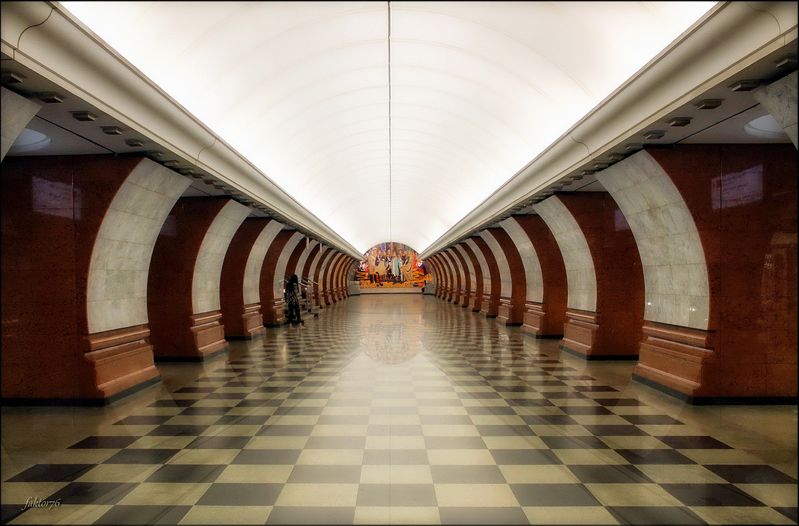 станция метро Парк Победы. Москва фото превью