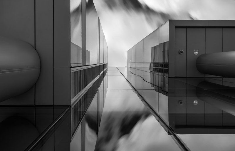 Architecture, Black & white, Long exposure Block фото превью