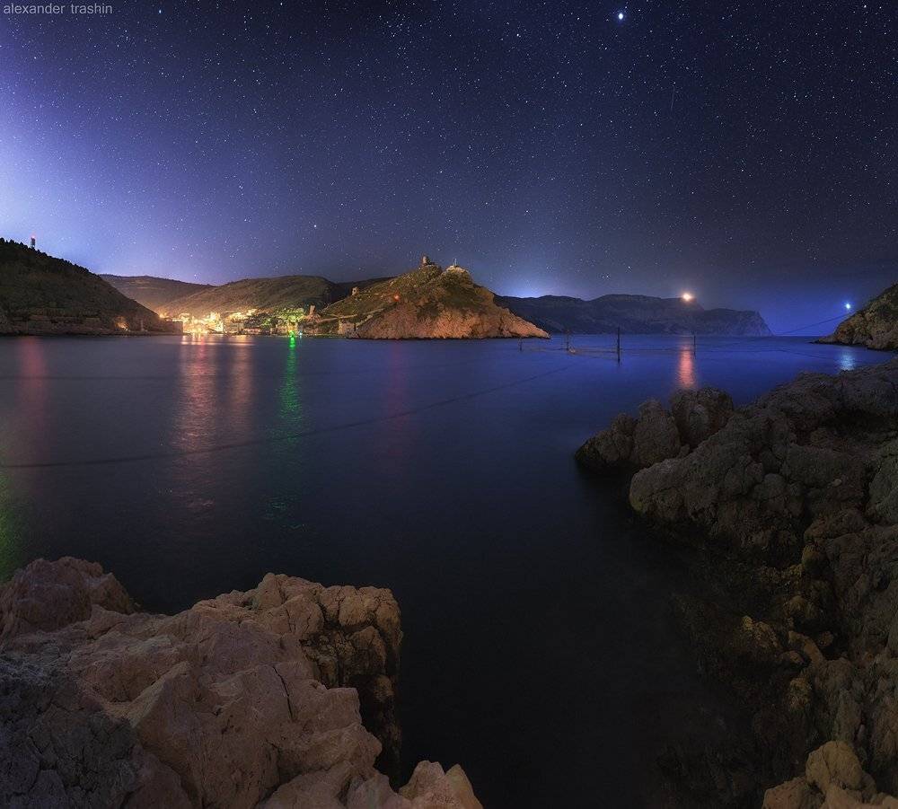 балаклава, крым, ночной пейзаж, Александр Трашин