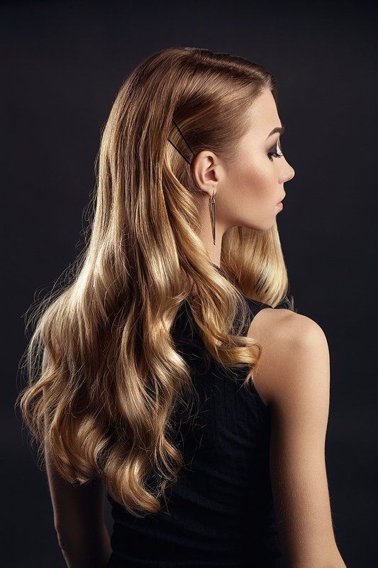 девушка, волосы Блеск фото превью