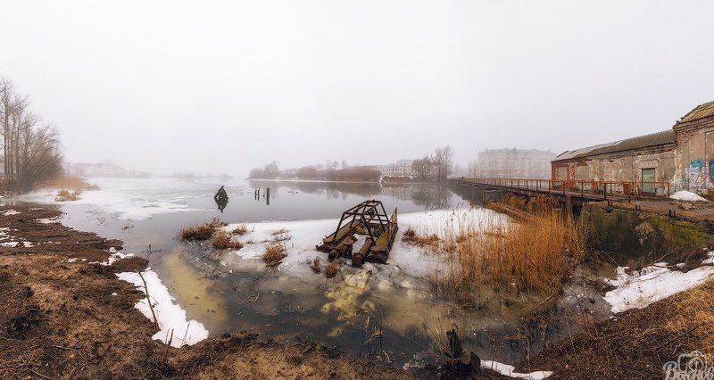 Город, Городской пейзаж, Моршанск, Моршанский район, Тамбовская область, Тамбовщина, Туманный город Туманный Моршанск. фото превью
