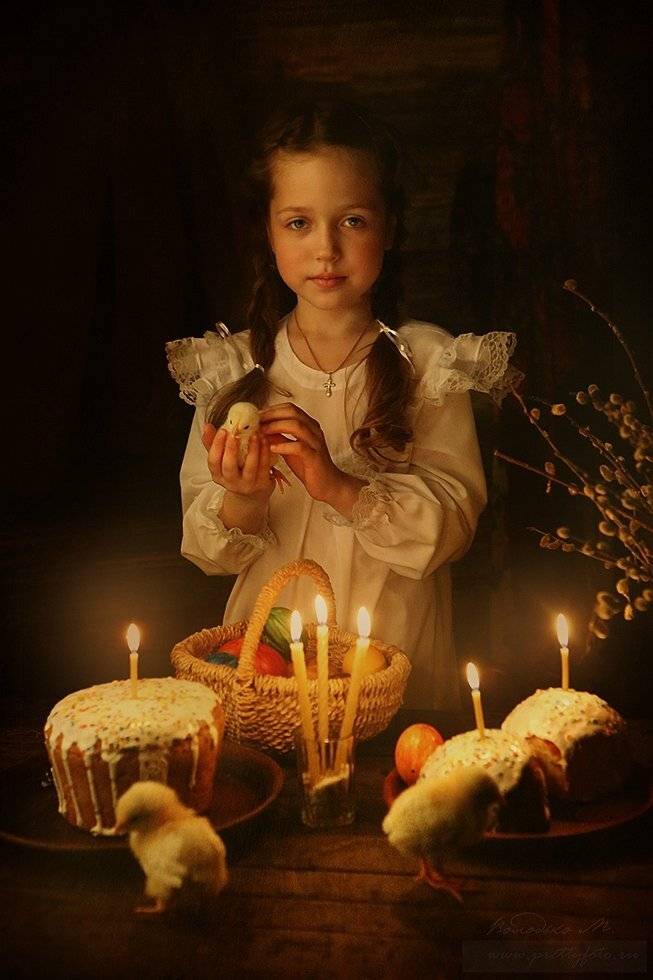 Пасха,яйцо,праздник,кулич,девочка,дети,верба,свеча,счастье,цыпленок, Марина Володько