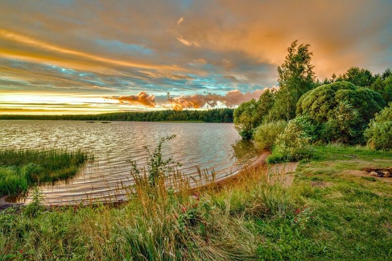 Вечер в Токсово (Ленинградская область) фото превью