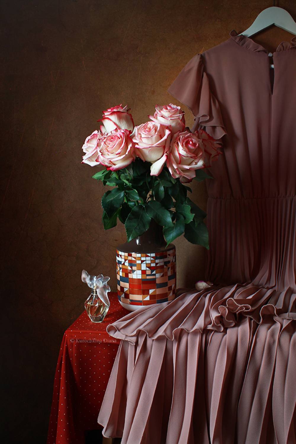 натюрморт, розы, праздник, Курочкина Диана