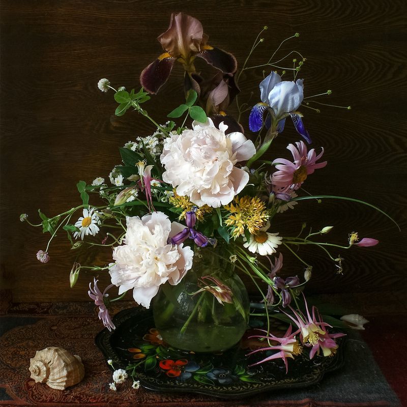 натюрморт, цветы Букет. фото превью