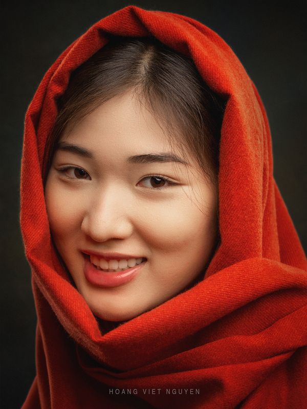 portrait, face, asian, vietnamese, vietnam, beauty, red * * * фото превью