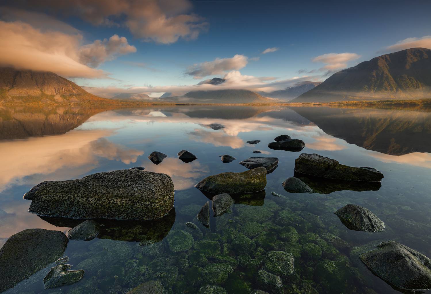 пейзаж,осень,кольский, север, отражение,хибины, Истомин Виталий