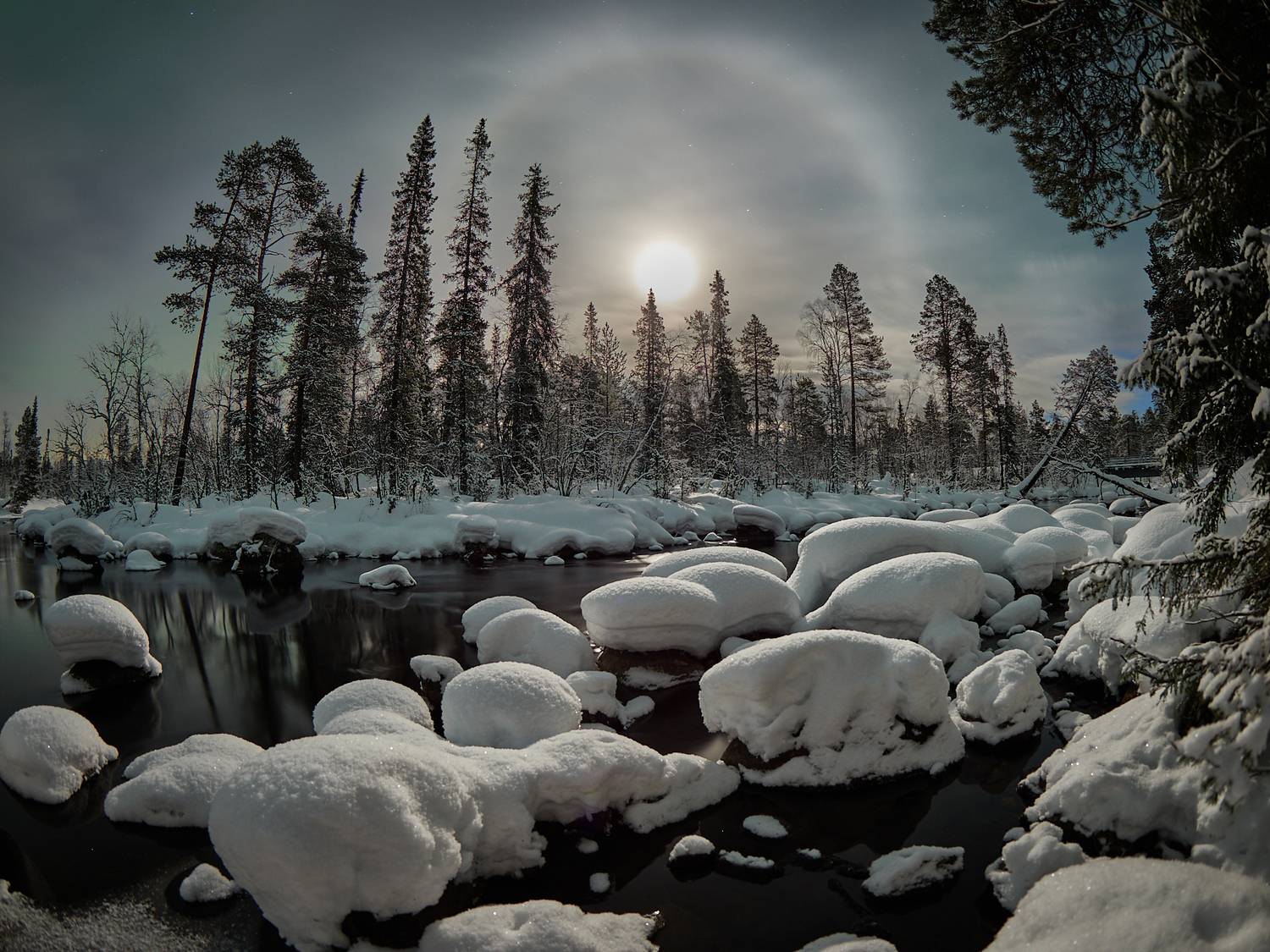 кольский, ночь, луна, Михаил