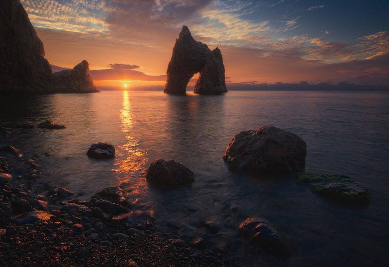 Морской рассвет фото превью