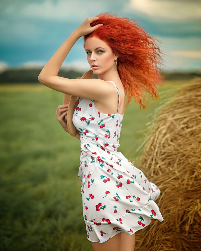 girl, model,hot, studio, portrait, black, light, young, summer, sexy Olesya фото превью