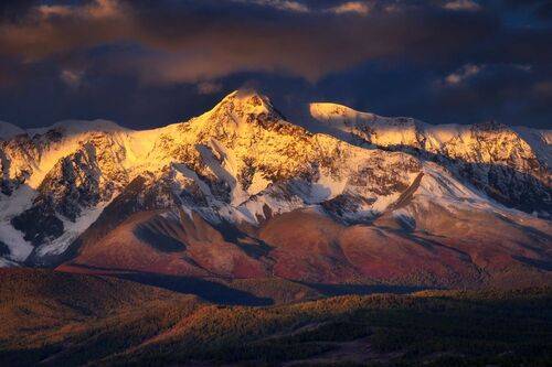 Утро в горах Алтая