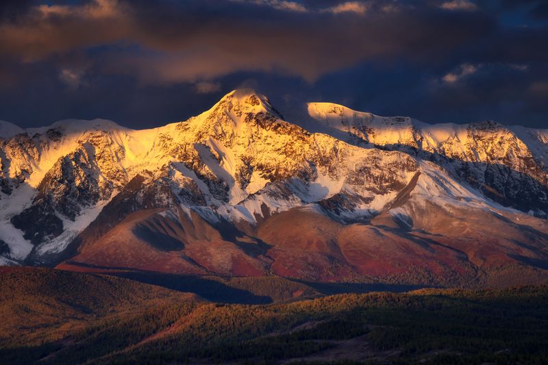 алтай, северо-чуйский хребет, горный алтай, республика алтай Утро в горах Алтая фото превью