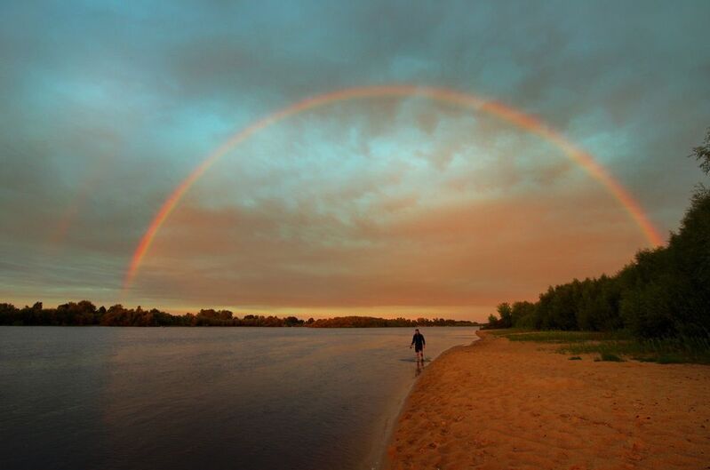 Летний вечер фото превью