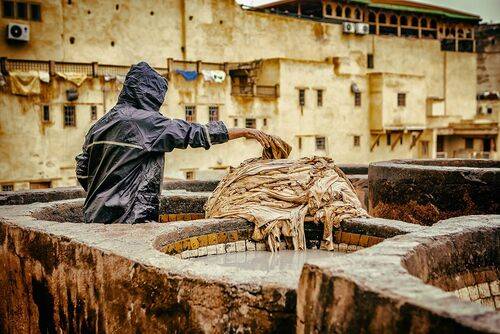 Мои марокканские истории, Фес, красильни Шуара