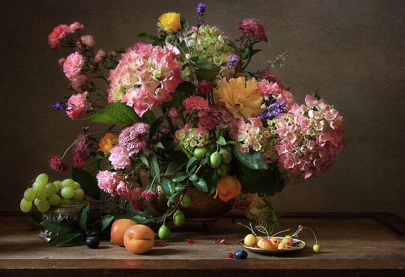 Цветочный натюрморт фото превью