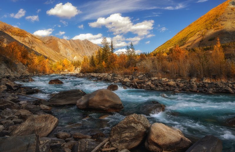 Горная река... фото превью