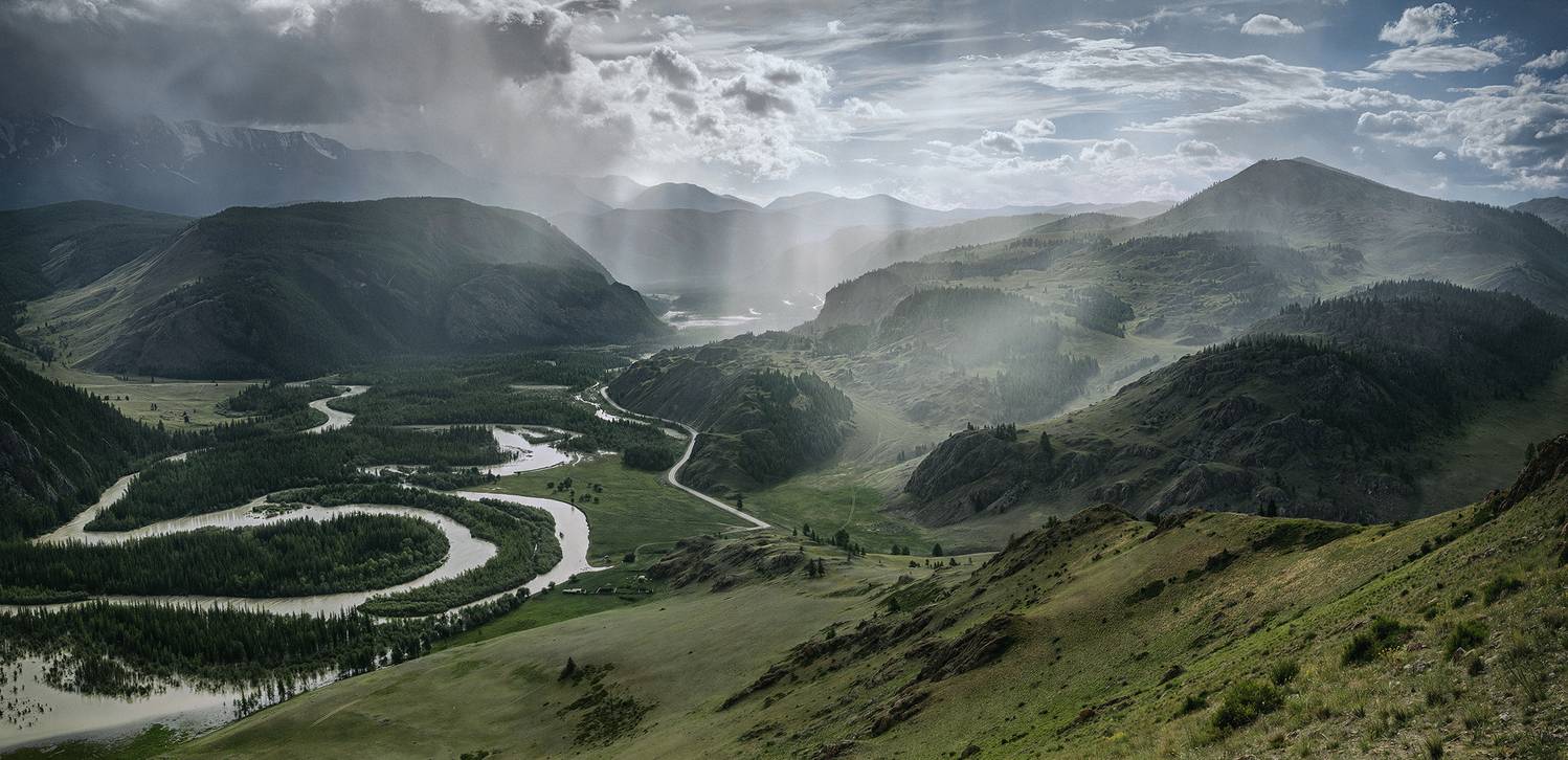алтай, чуя, чуйский тракт, дождь, горы, Игорь Токарев
