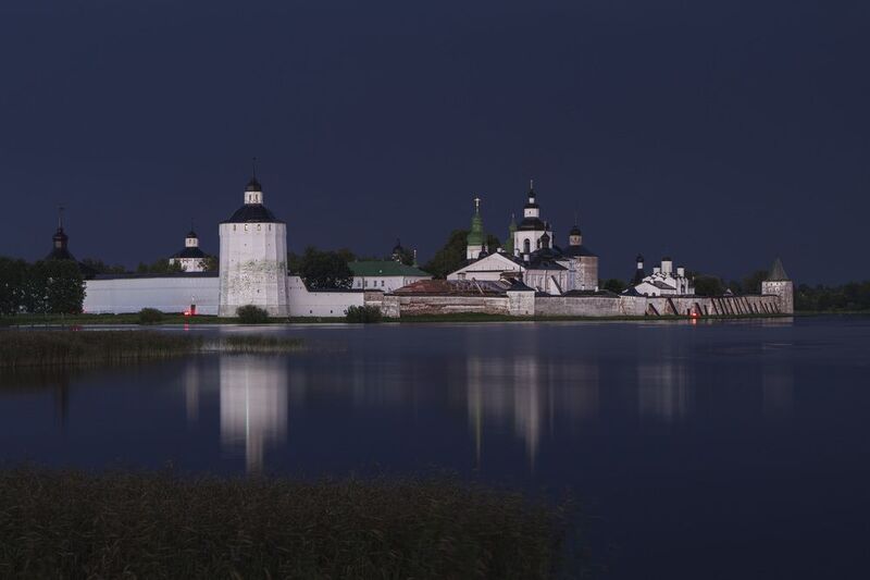 сиверское озеро, кириллов, кирилло-белозерский монастырь,вечер, монастырь, утро, вологодская область, вологда После захода солнца фото превью