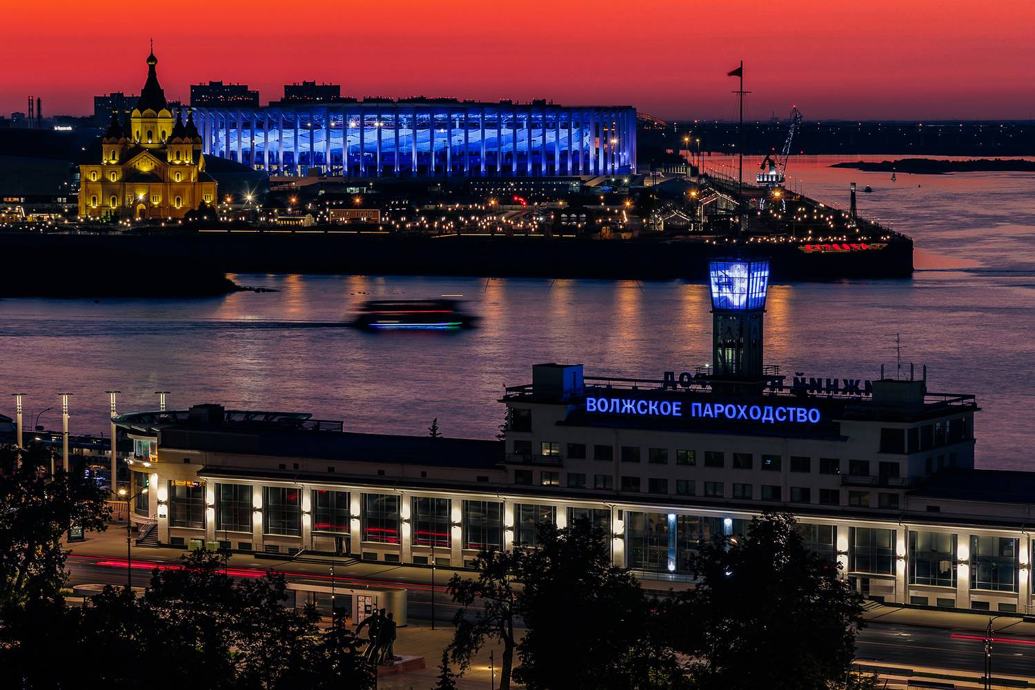 нижний новгород, волга, ока, набережная, закат, вечер, лето, Kornilov Dmitry