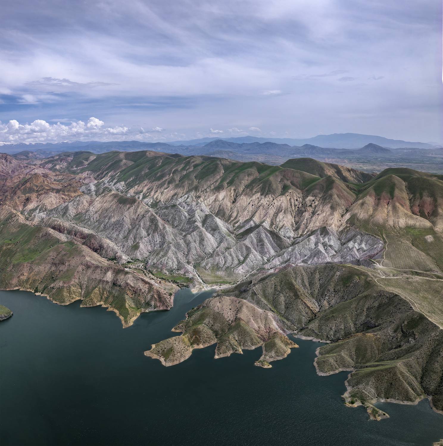 азатское водохранилище, армения, вид сверху, Игорь Юркин