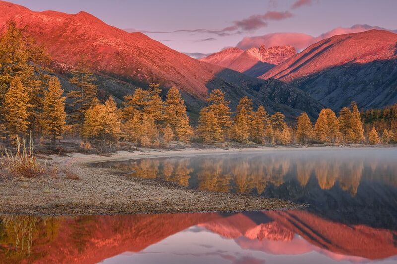 Утро в красной вуали.... фото превью