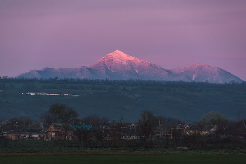кавказ, горы, кмв, кавказские минеральные воды, гора, бештау, рассвет Подгорная фото превью