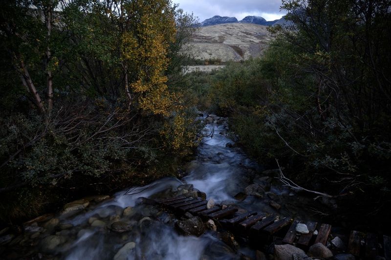 Landscapes, Norway, Rondane National Park, Mountains, Autumn, Mood, Stream,  Осень в горах фото превью
